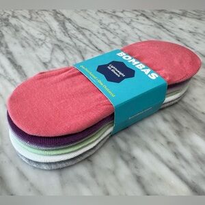 Bombas, Lightweight No Show Socks, 6-Pack, Medium 8 - 10.5